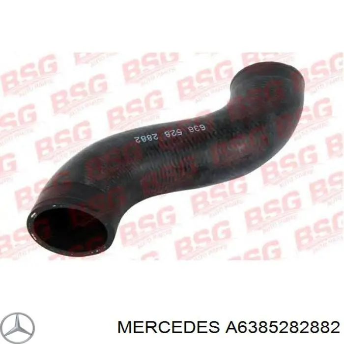 A6385282882 Mercedes tubo flexible de aire de sobrealimentación, de turbina