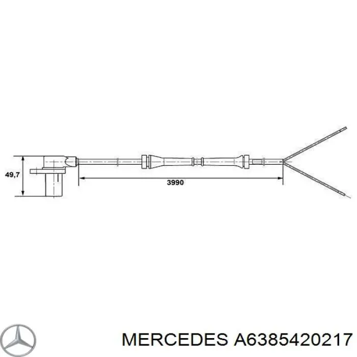 Comprar A6385420217 Mercedes Sensor revoluciones de la rueda, delantero
