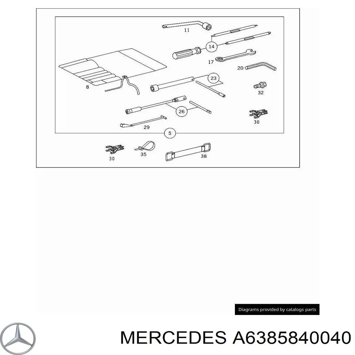  Mercedes A6385840040 precio, desde 20,91 EUR