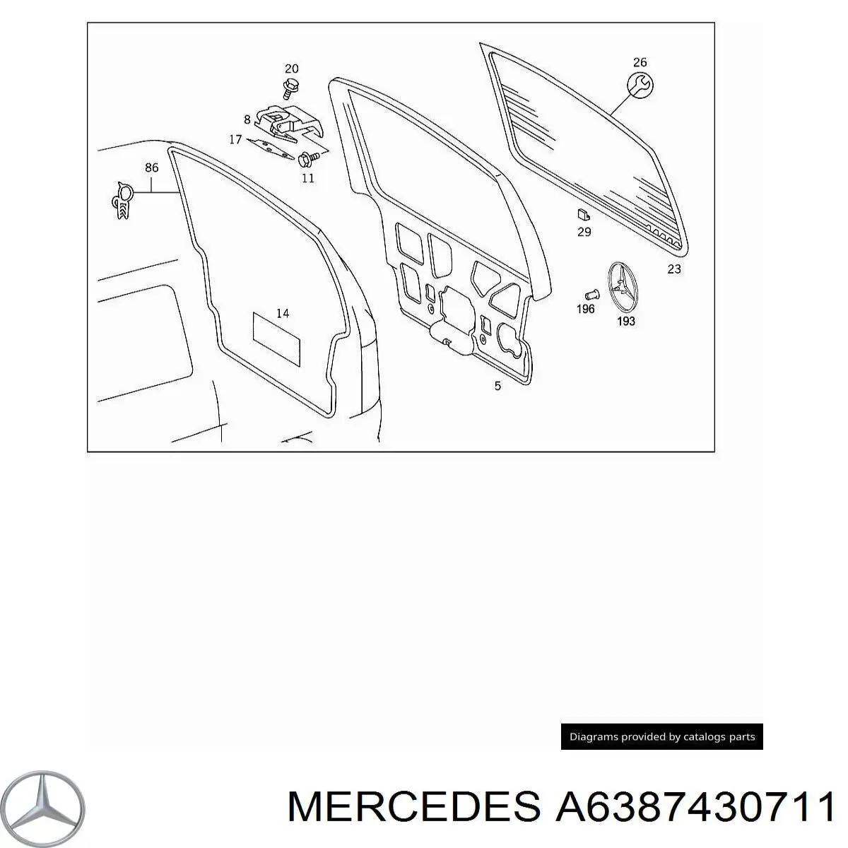  Mercedes A6387430711 precio, desde 4,17 EUR