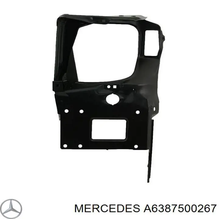 Soporte superior del radiador (panel de montaje de faros) Mercedes A6387500267 precio, desde 161,09 EUR