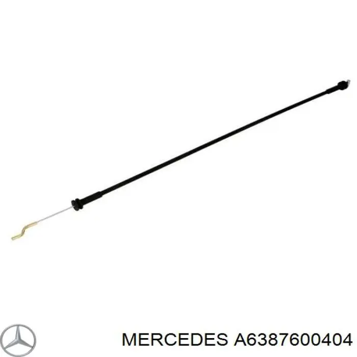 A6387600404 Mercedes cable de accionamiento, desbloqueo de puerta delantera