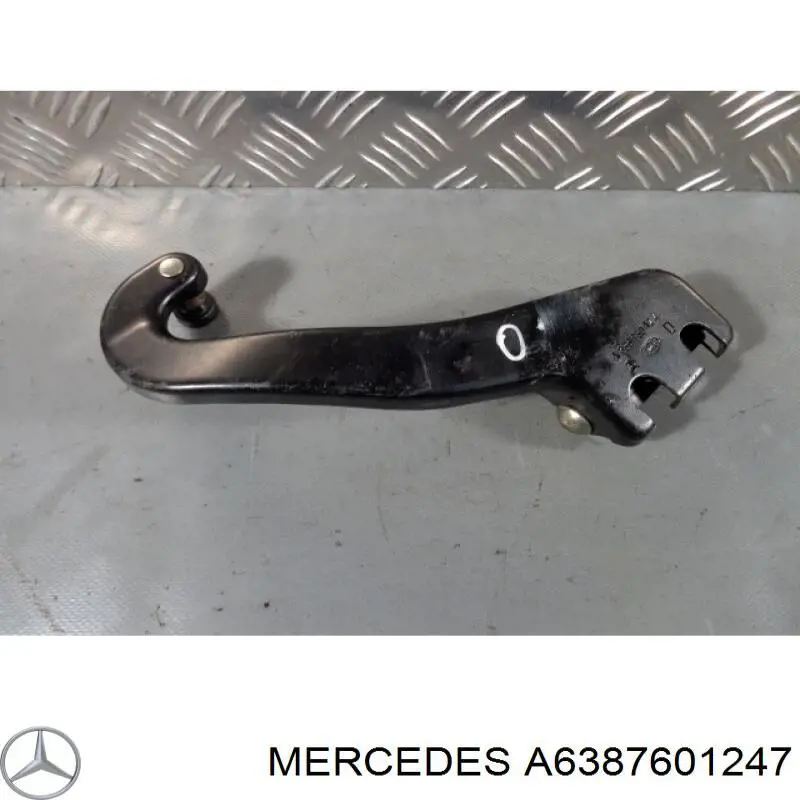 Guía rodillo, puerta corrediza, derecho superior MERCEDES A6387601247