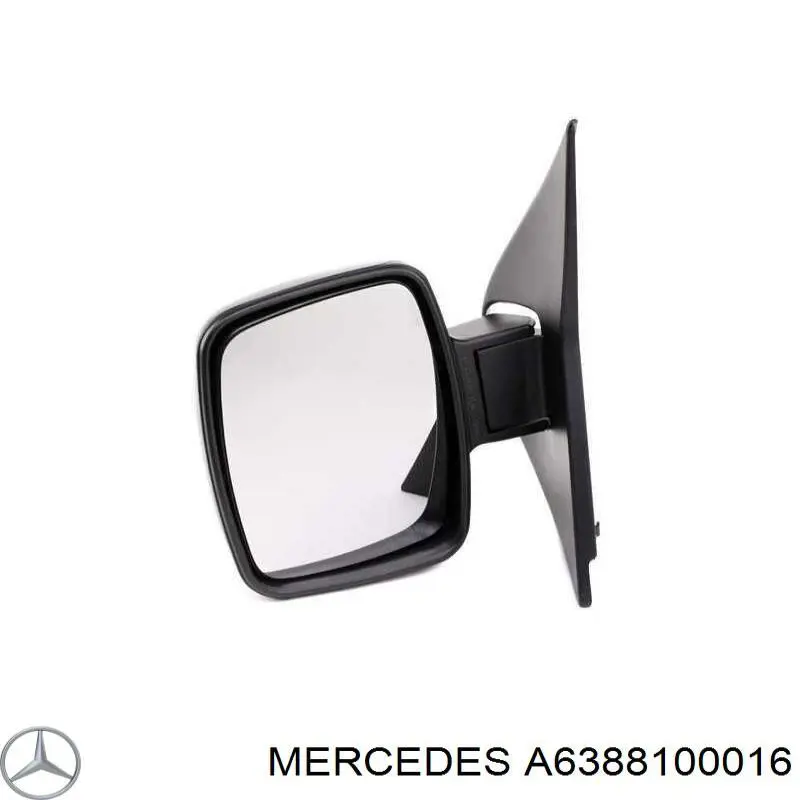 A6388100016 Mercedes espejo retrovisor izquierdo