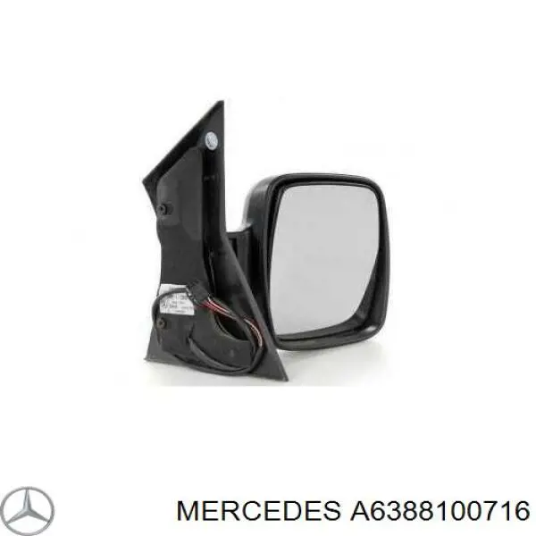 A6388100716 Mercedes Espejo derecho