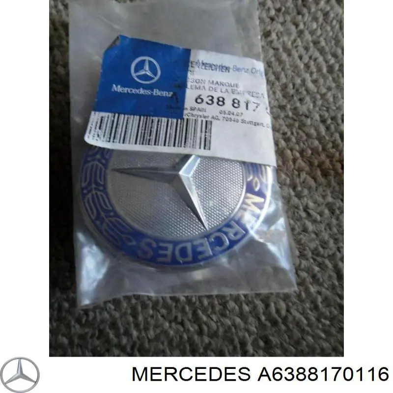 Emblema de capó Mercedes A6388170116 precio, desde 49,14 EUR