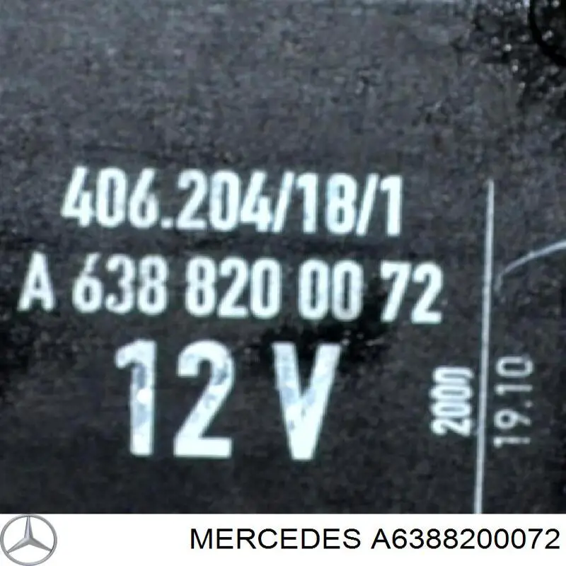 A6388200072 Mercedes Motor apertura de tapa combustible
