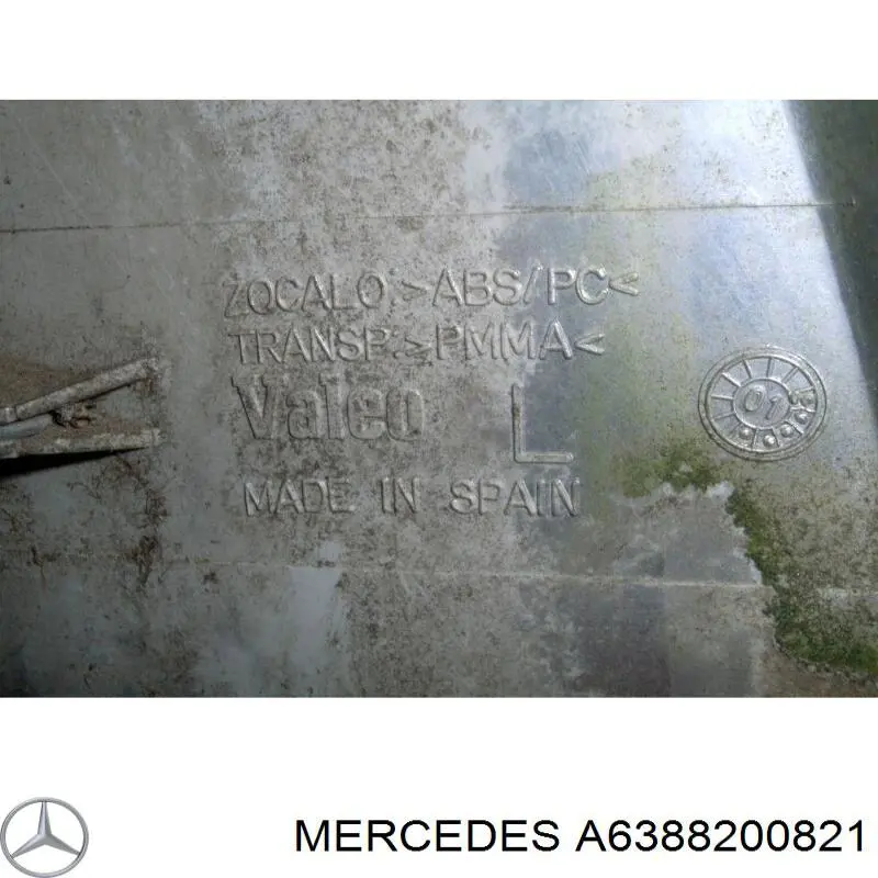 A6388200821 Mercedes piloto intermitente izquierdo