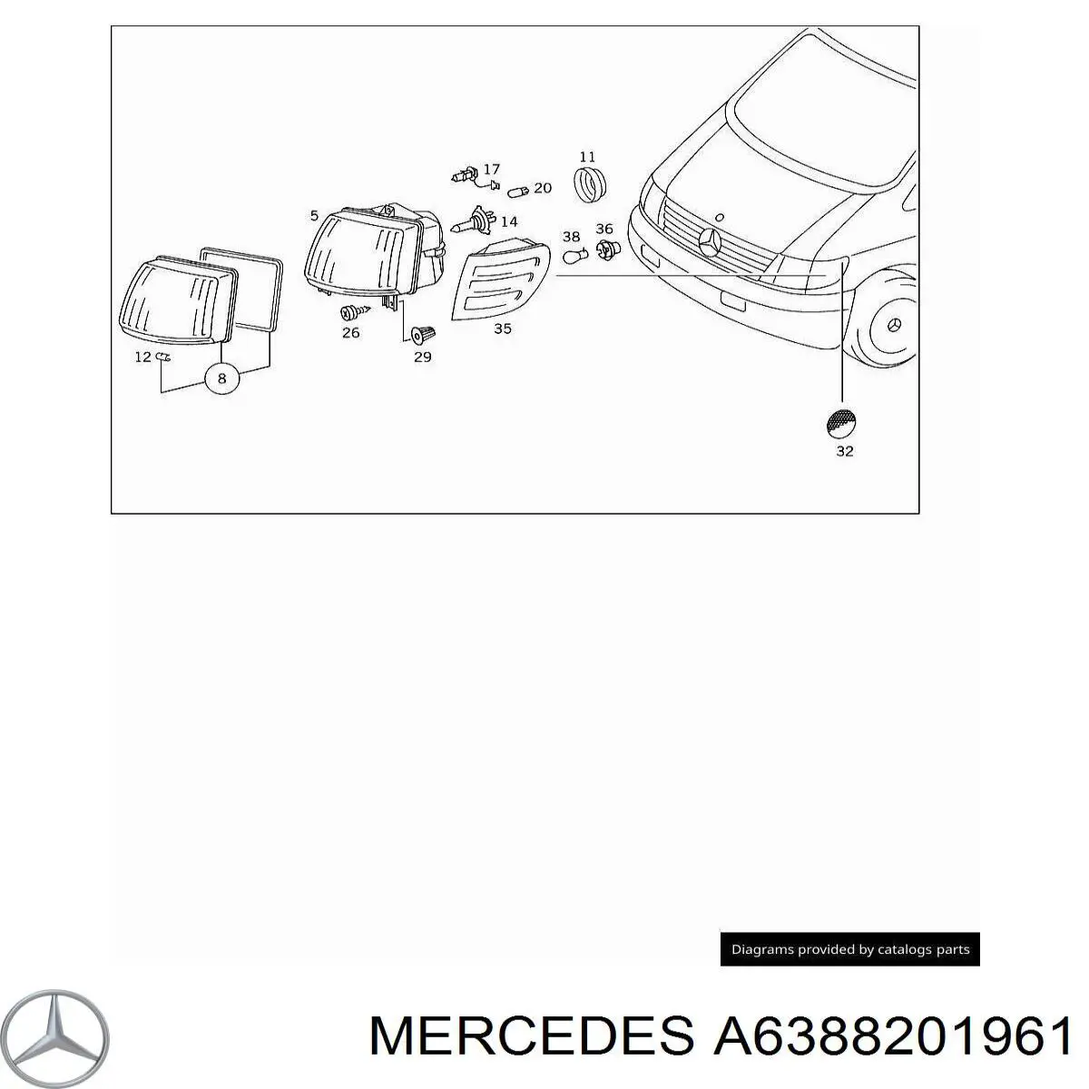 A6388201961 Mercedes Faros