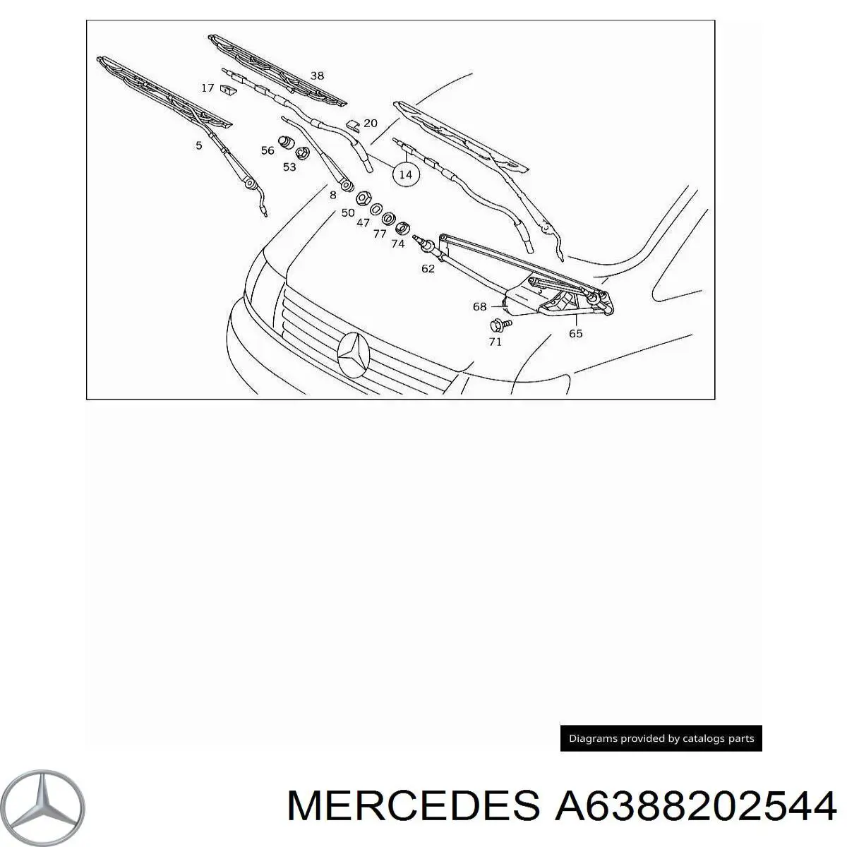 Mercedes A6388202544 precio, desde 43,56 EUR