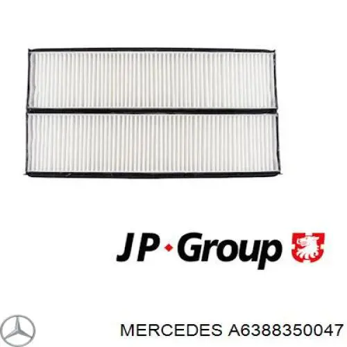 Filtro de polen Mercedes A6388350047