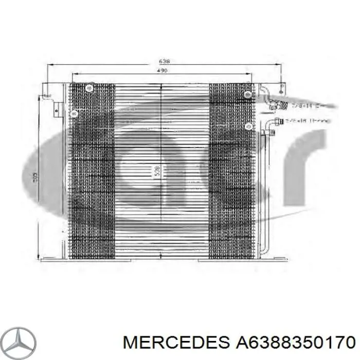 Aire acondicionado capacitor Mercedes A6388350170 precio, desde 77,90 EUR