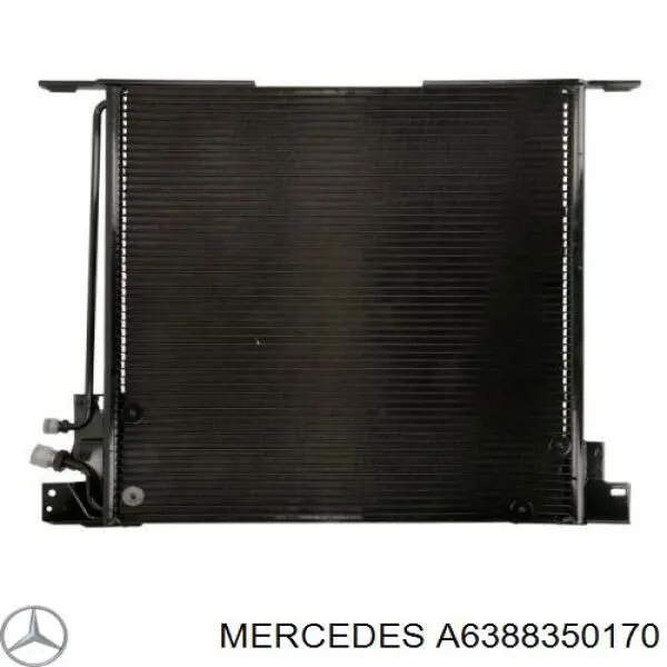 A6388350170 Mercedes condensador aire acondicionado
