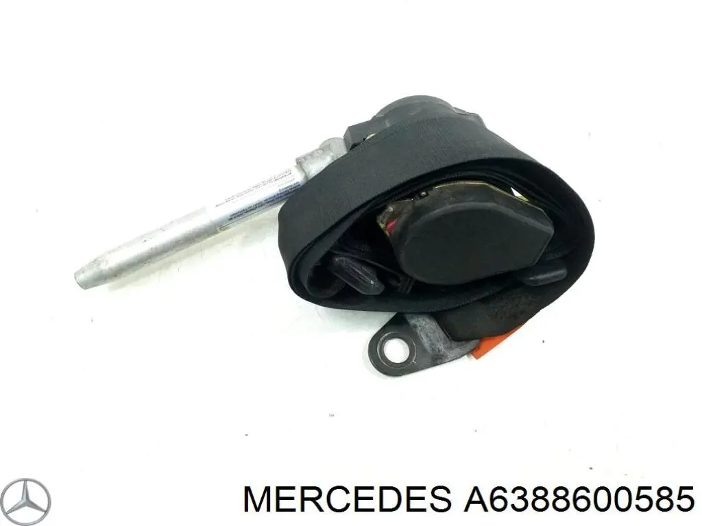 6388600385 Mercedes Cinturón de seguridad delantero derecho