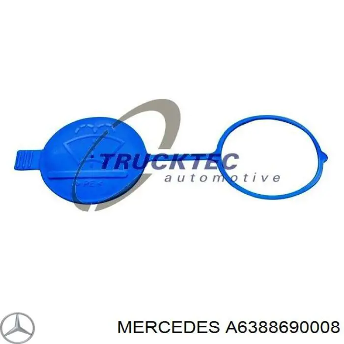 A6388690008 Mercedes tapa de depósito del agua de lavado