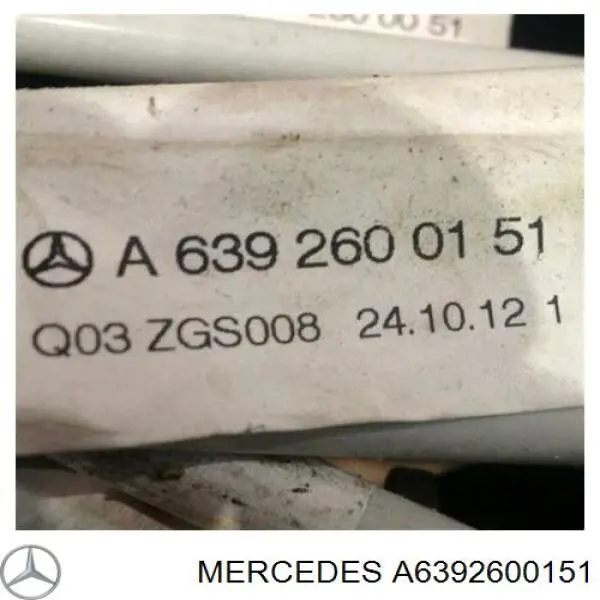 A6392600151 Mercedes cable de accionamiento, caja de cambios, selectora