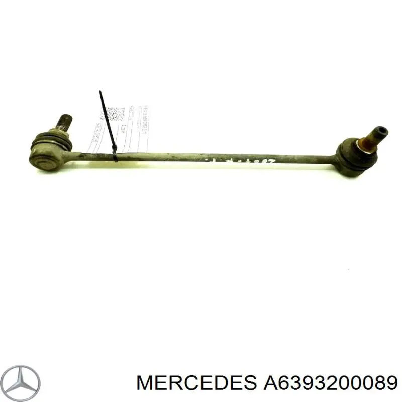 A6393200089 Mercedes barra estabilizadora delantera izquierda