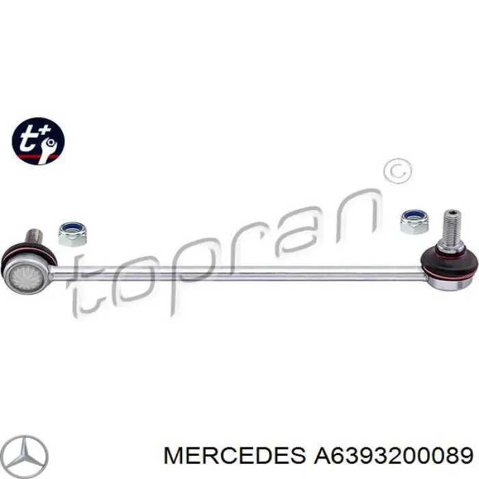 Bieleta estabilizadora delantera izquierda Mercedes A6393200089 precio, desde 11,46 EUR