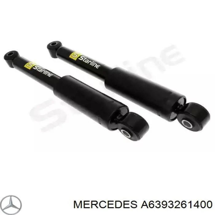 A6393261400 Mercedes amortiguador trasero