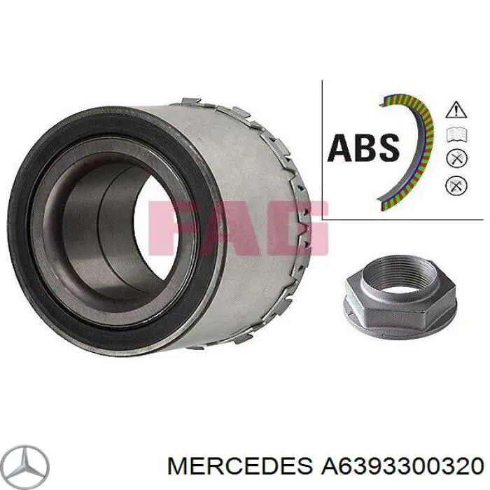 A6393300320 Mercedes muñón del eje, suspensión de rueda, delantero derecho