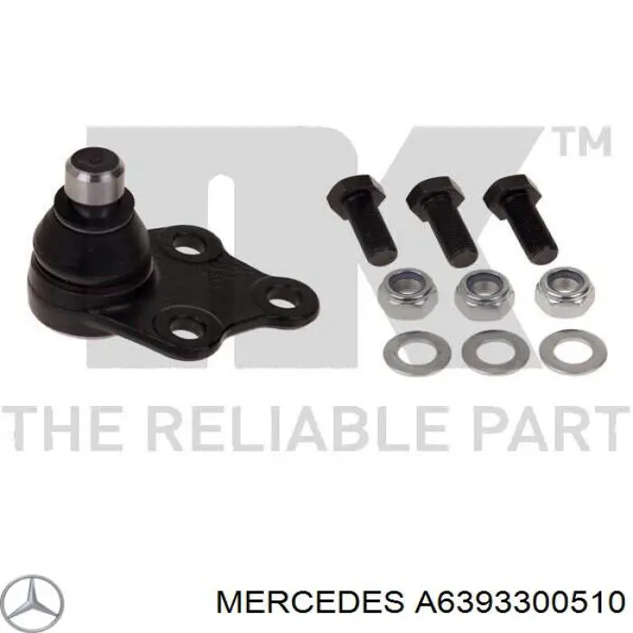 Brazo inferior derecho de la suspensión delantera Mercedes A6393300510 precio, desde 91,27 EUR