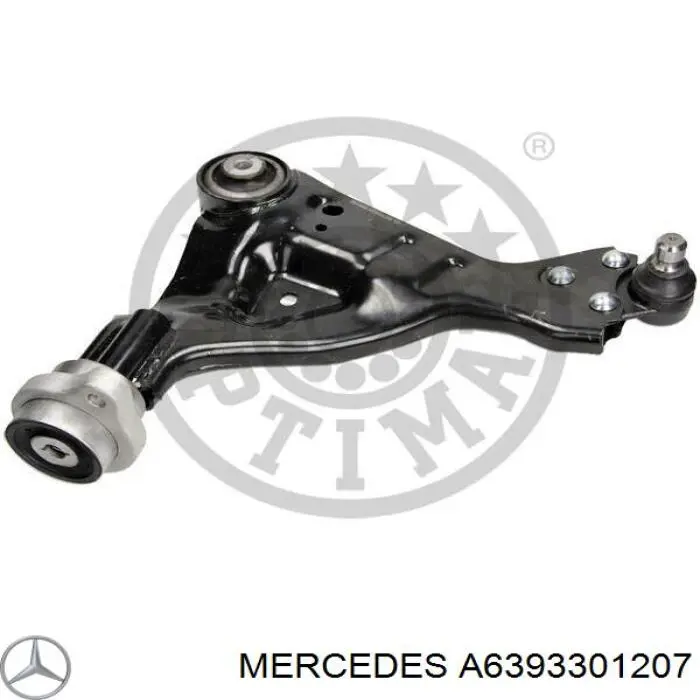 A6393301207 Mercedes barra oscilante, suspensión de ruedas delantera, inferior izquierda