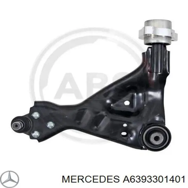 Brazo inferior izquierdo de la suspensión delantera A6393301401 Mercedes