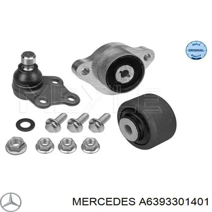 A6393301401 Mercedes Brazo inferior izquierdo de la suspensión delantera