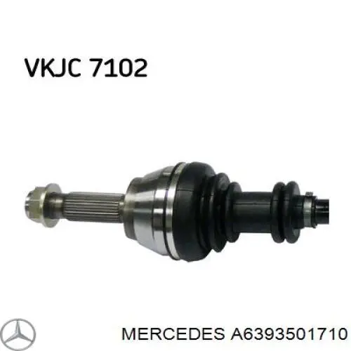 Junta homocinética exterior trasera MERCEDES A6393501710