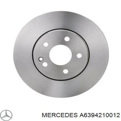 A6394210012 Mercedes disco de freno delantero