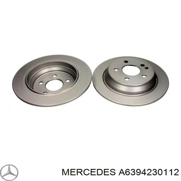 Disco de freno trasero Mercedes A6394230112 precio, desde 34,11 EUR