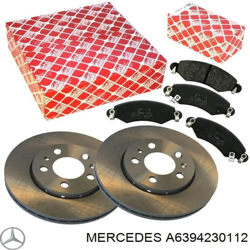 Disco de freno trasero A6394230112 Mercedes