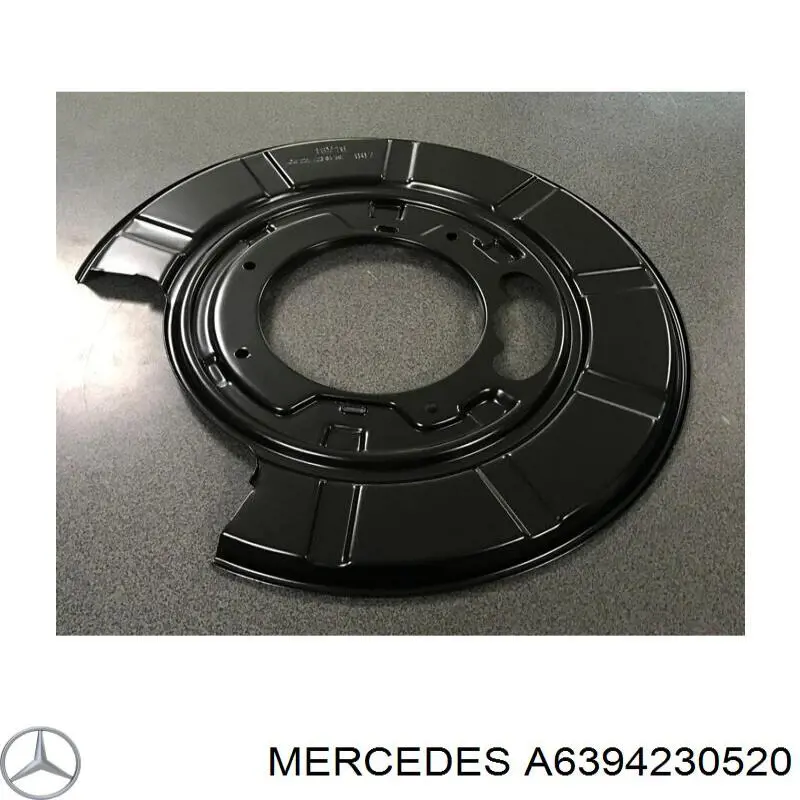 Comprar A6394230520 Mercedes Protector de disco de freno trasero derecho