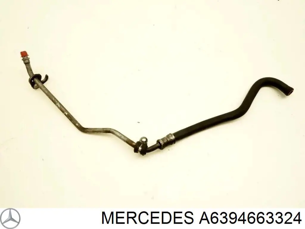 Manguera de alta presión de la dirección asistida desde la bomba hasta la cremallera Mercedes A6394663324 precio, desde 57,17 EUR