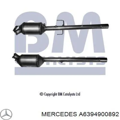 6394900892 Mercedes filtro hollín/partículas, sistema escape