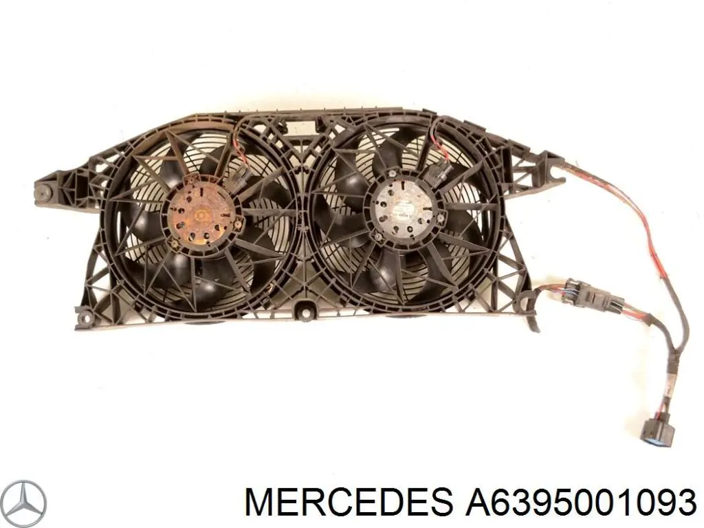 A6395001093 Mercedes rodete ventilador, aire acondicionado izquierdo