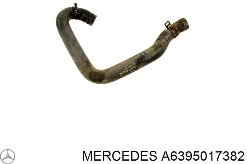 Manguera superior del radiador A6395017382 Mercedes