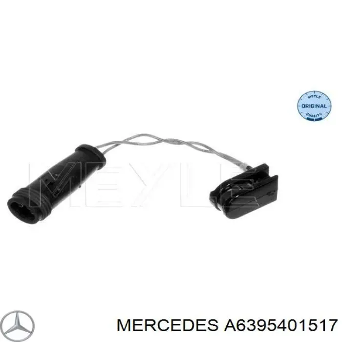 A6395401517 Mercedes contacto de aviso, desgaste de los frenos, trasero