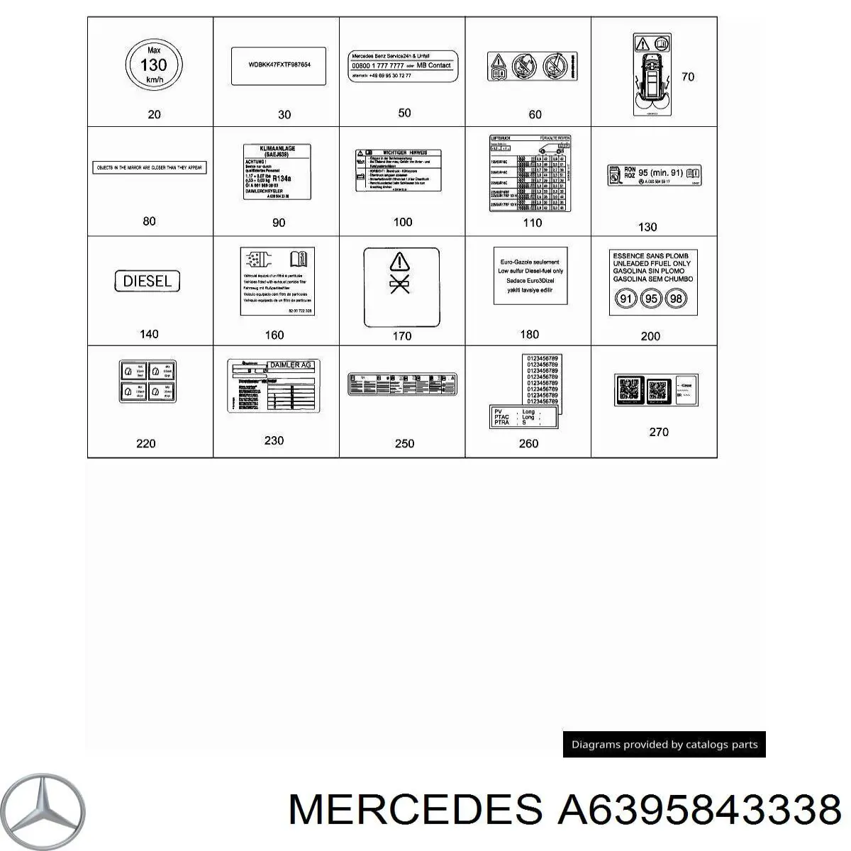  Mercedes A6395843338 precio, desde 6,78 EUR