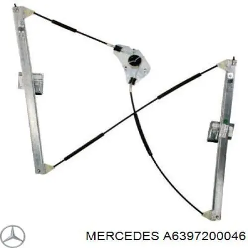 A6397200046 Mercedes mecanismo de elevalunas, puerta delantera izquierda
