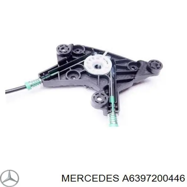 A6397200446 Mercedes mecanismo de elevalunas, puerta delantera izquierda