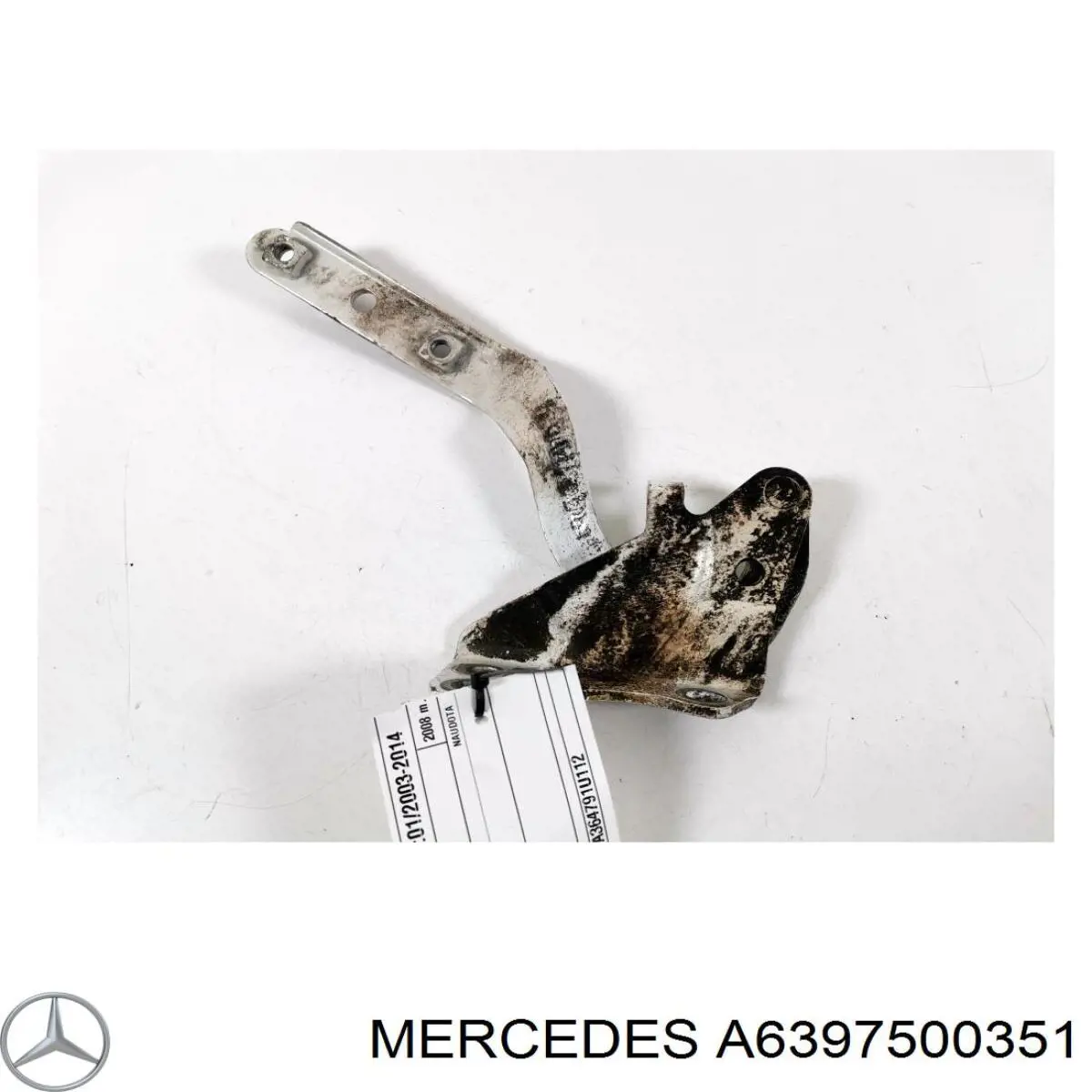 Bisagra derecha del capó Mercedes A6397500351 precio, desde 46,46 EUR