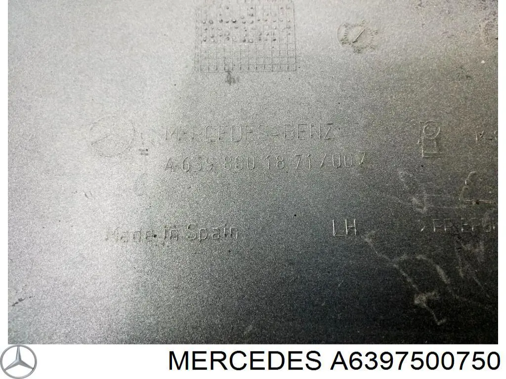 Cerradura del capó de motor Mercedes 6397500750