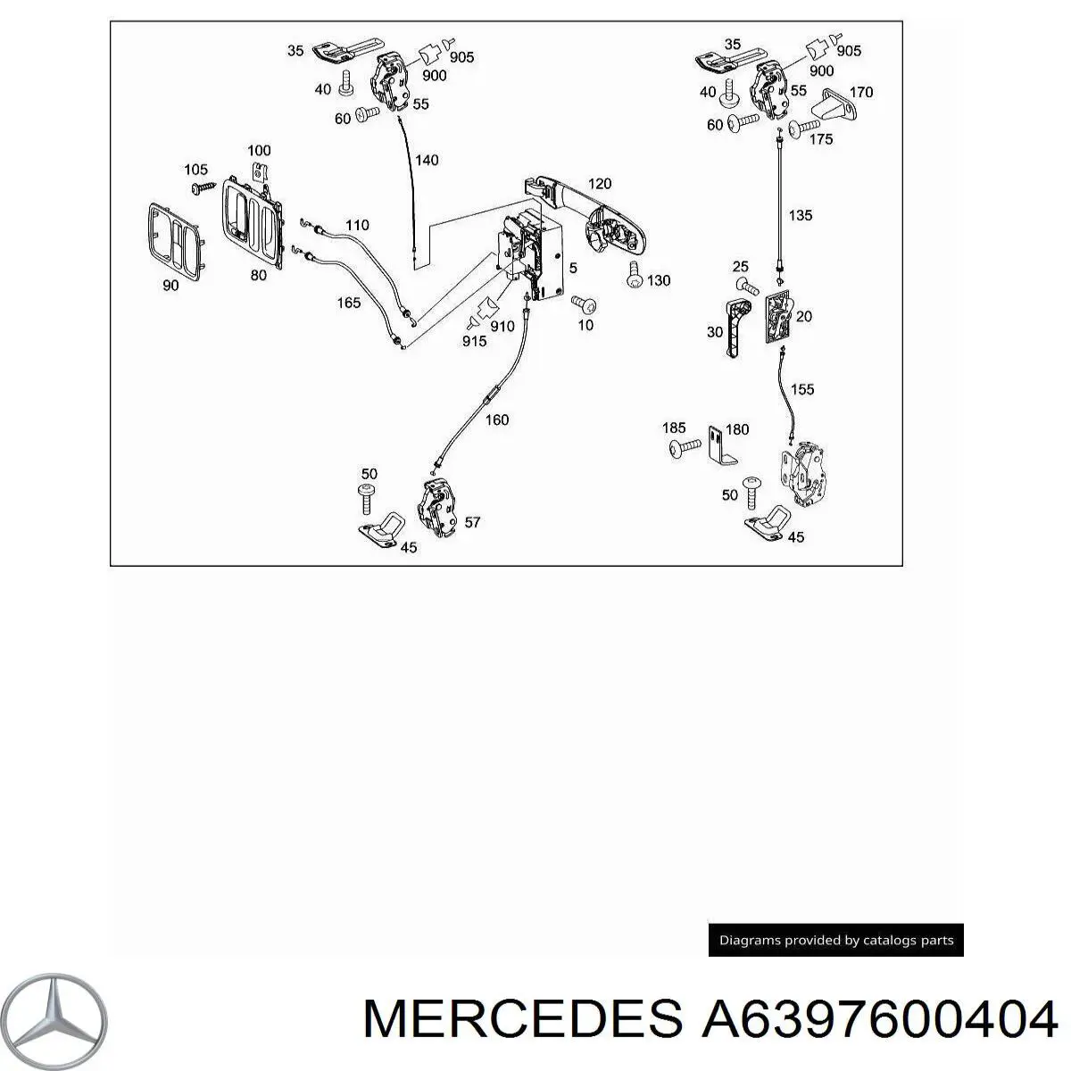 Cable de apertura de cerradura de puerta delantera Mercedes A638760040464 precio, desde 12,43 EUR