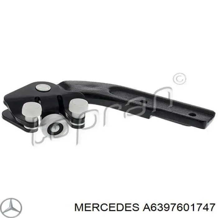 Rodillo inferior derecho de puerta corrediza Mercedes A6397601747 precio, desde 33,00 EUR