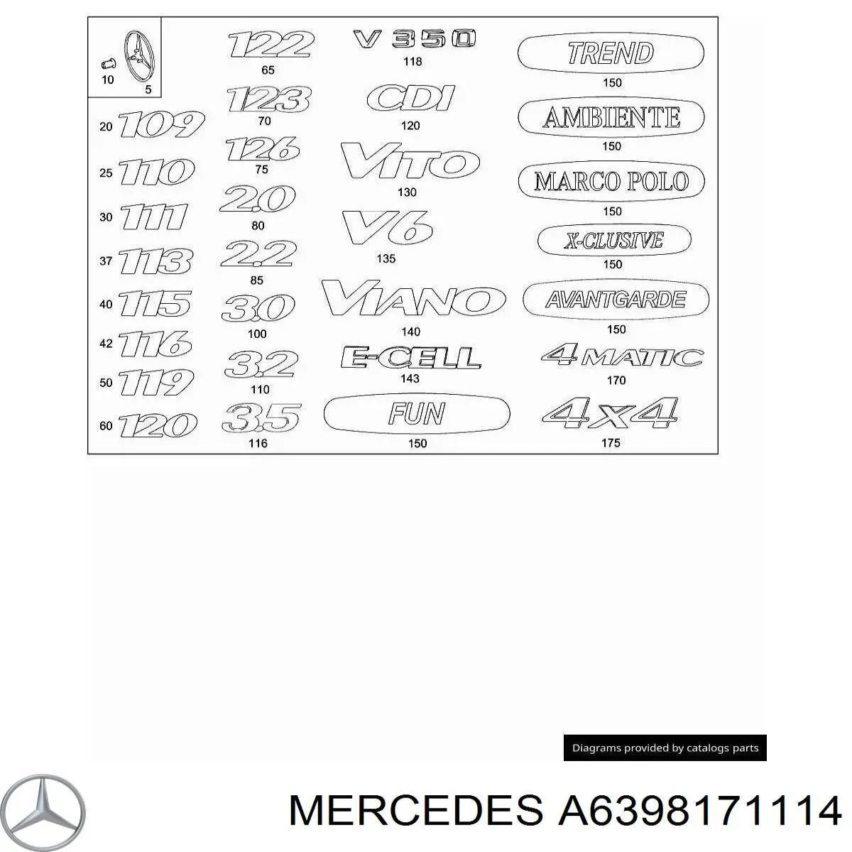 A6398171114 Mercedes