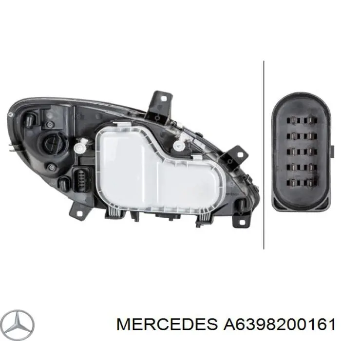 A6398200161 Mercedes faro izquierdo