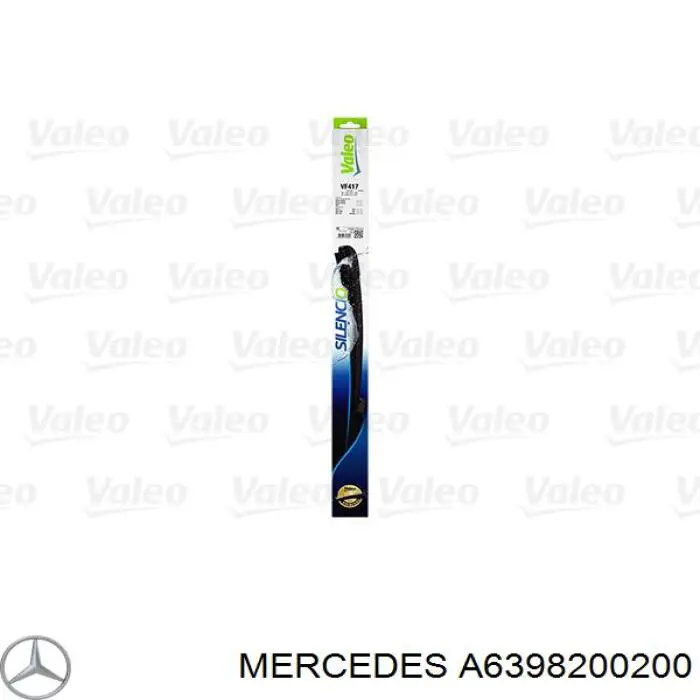 Escobillas delanteras Mercedes A6398200200 precio, desde 23,61 EUR