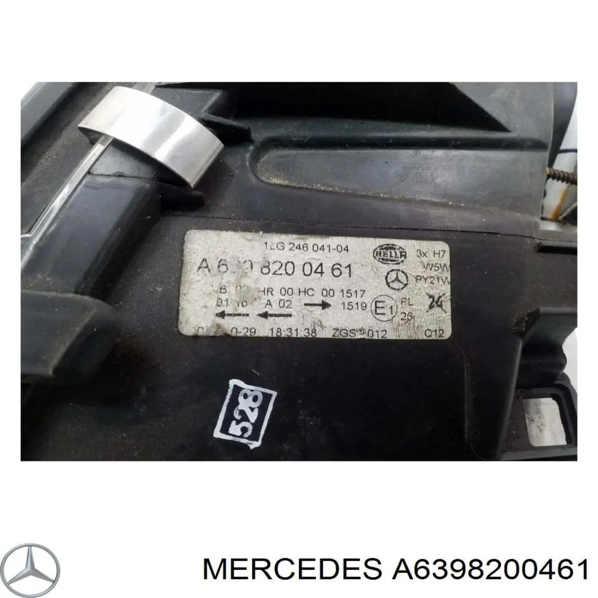 A6398200461 Mercedes Luz derecha