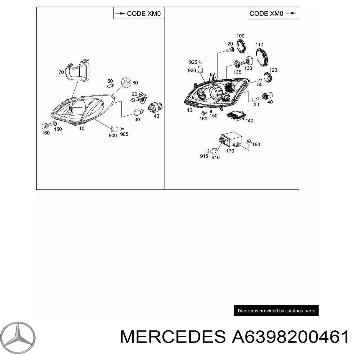 Comprar A6398200461 Mercedes Faro derecho